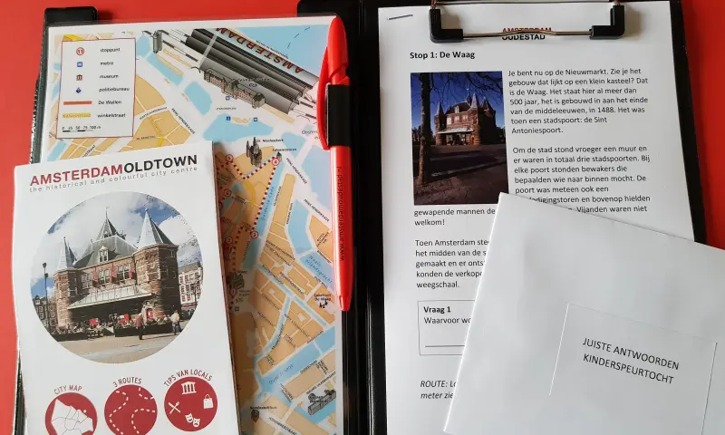 Amsterdam Oude Stad kinderspeurtocht