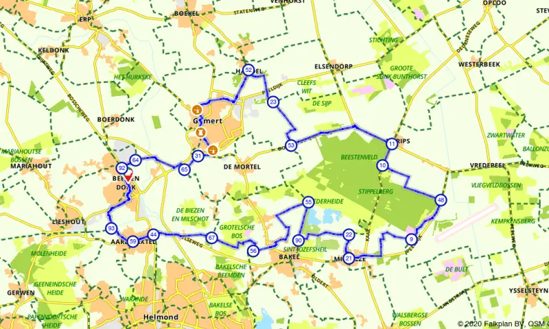 Natuurfietsen: Stippelberg