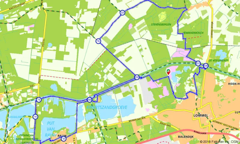 Route in Limburg