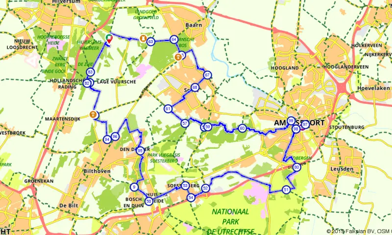 Route in Utrecht