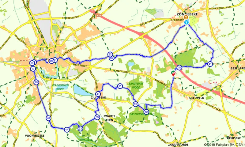 Route in het buitenland