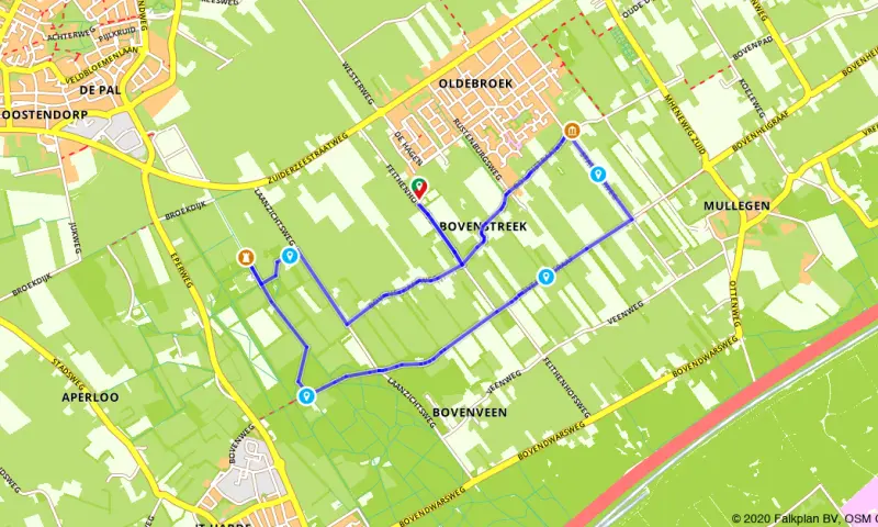 Route in Gelderland