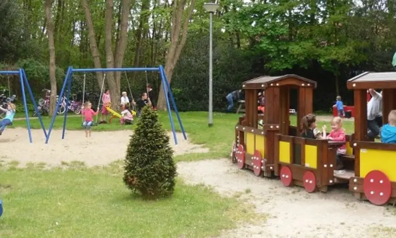 Kinderen in speeltuin