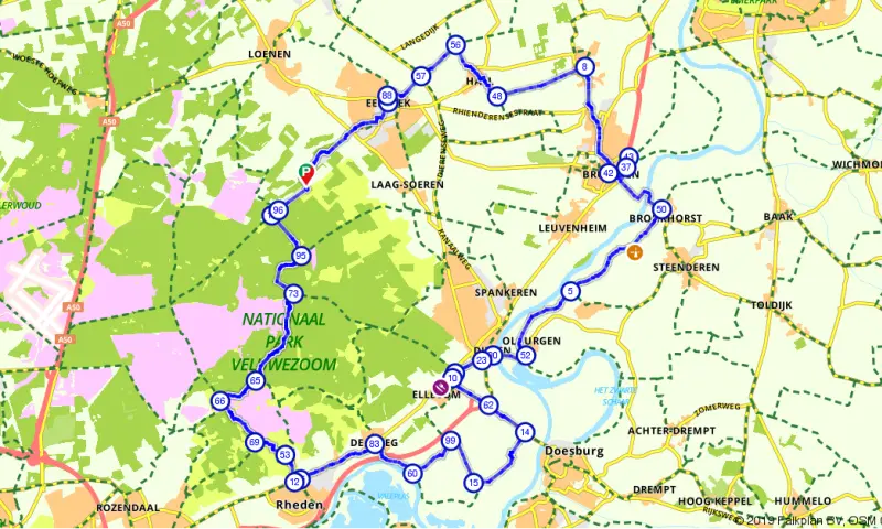 Route in Gelderland