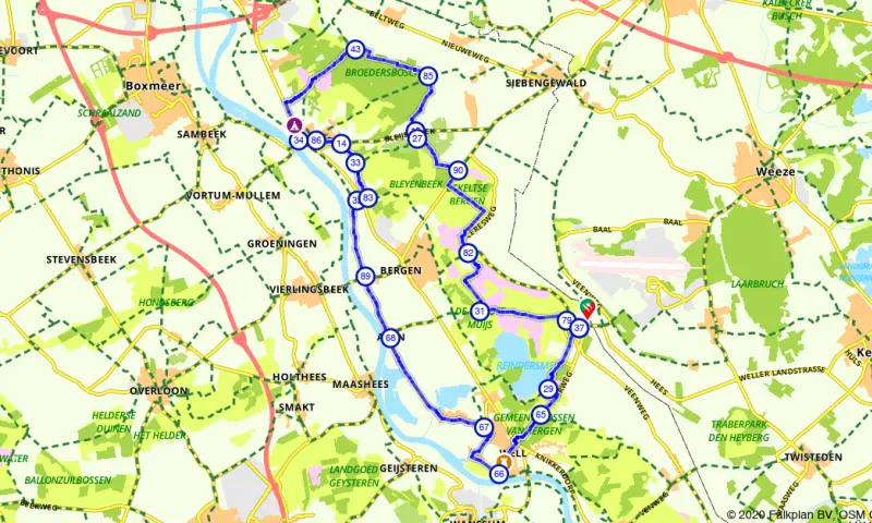 Route in Limburg
