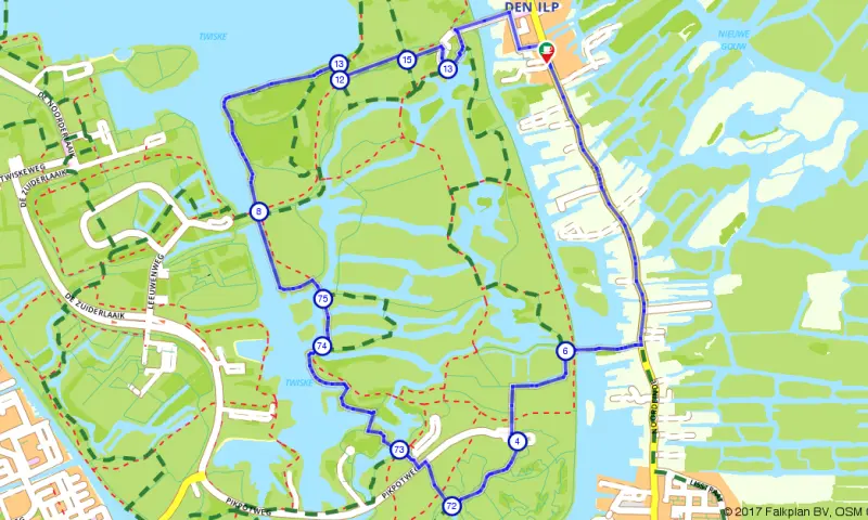 Route in Noord-Holland