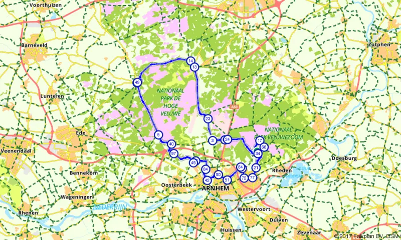 Route in Gelderland