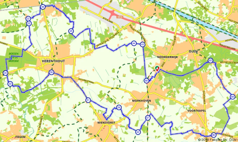 Route in het buitenland