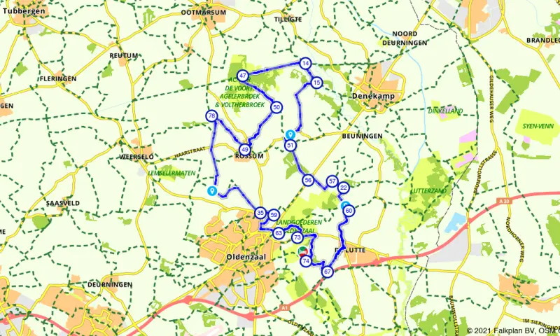 Route in Overijssel