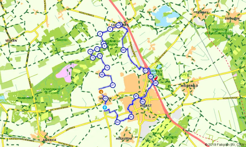 Route in Limburg
