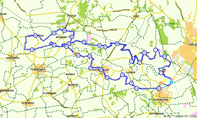 Route in Overijssel