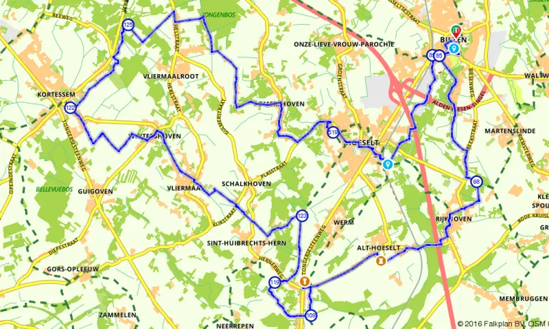 Route in Limburg