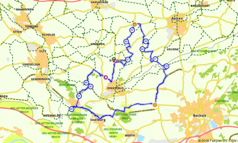 Route in Gelderland