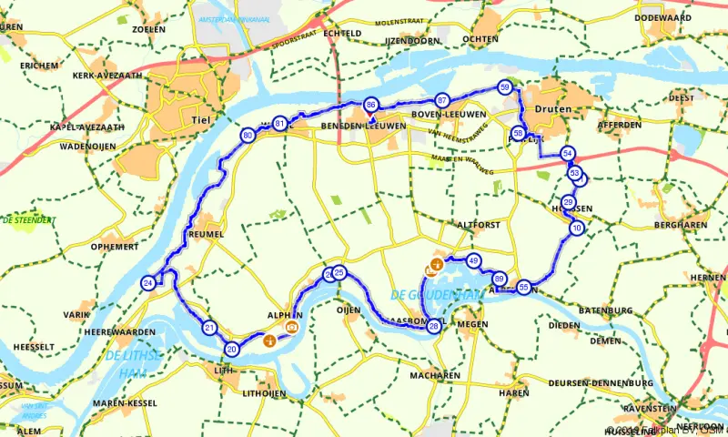 Route in Gelderland