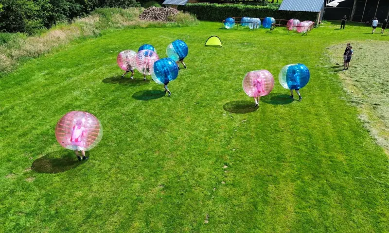 Dronefoto van bumperbal