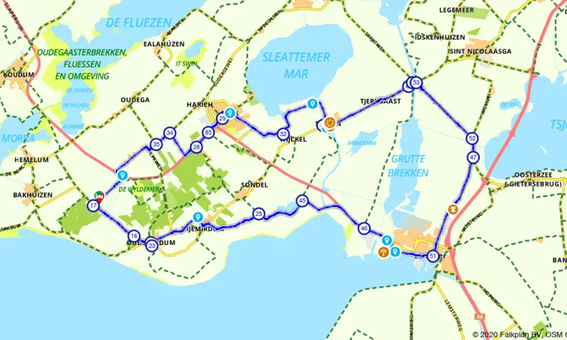 Route in Friesland