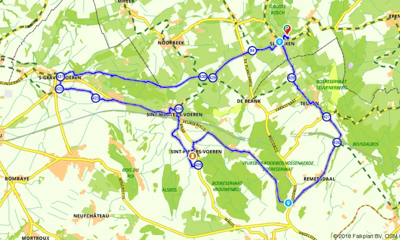 Route in Limburg