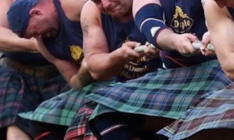 Highland Games touw trekken