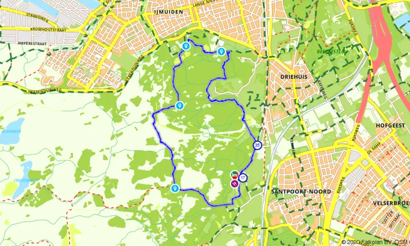 Route in Noord-Holland