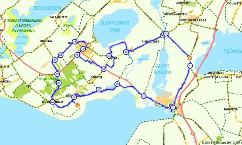 Route in Friesland