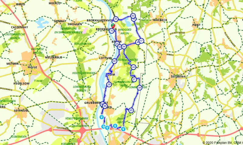 Route in Limburg