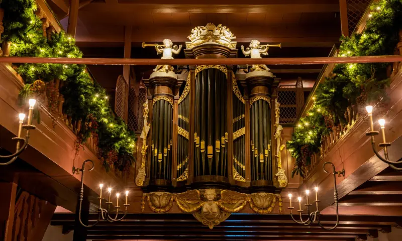 Orgel in kerstsferen