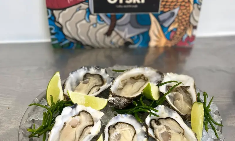 Oesters aan het strand