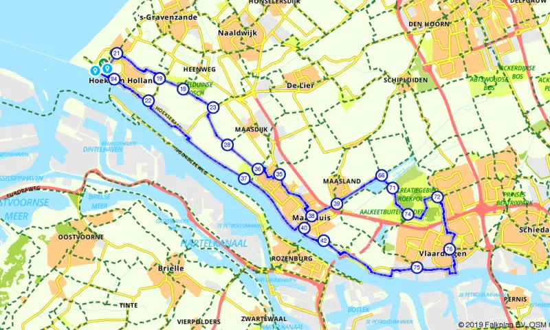 Route Zuid-Holland