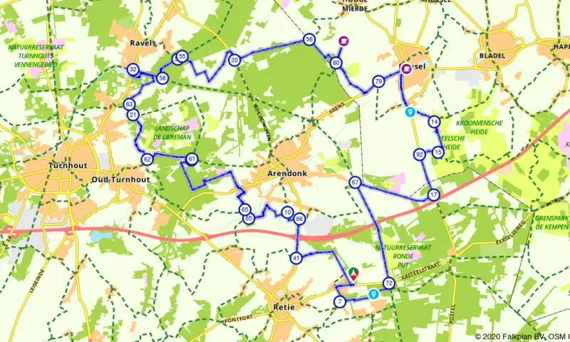 Route in het buitenland