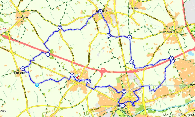 Route in het buitenland