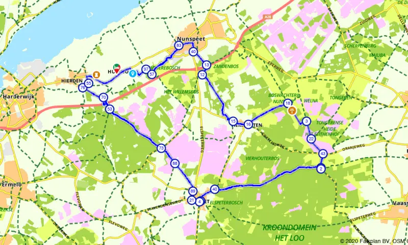 Route in Gelderland