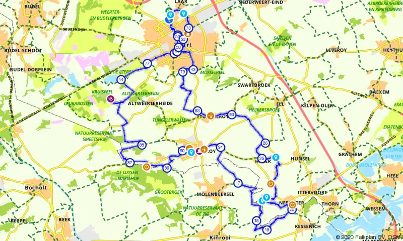 Route in Limburg