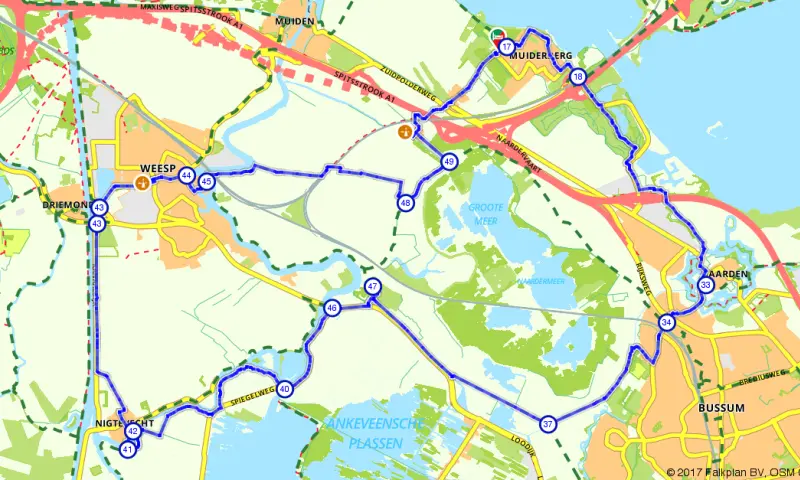 Route in Noord-Holland
