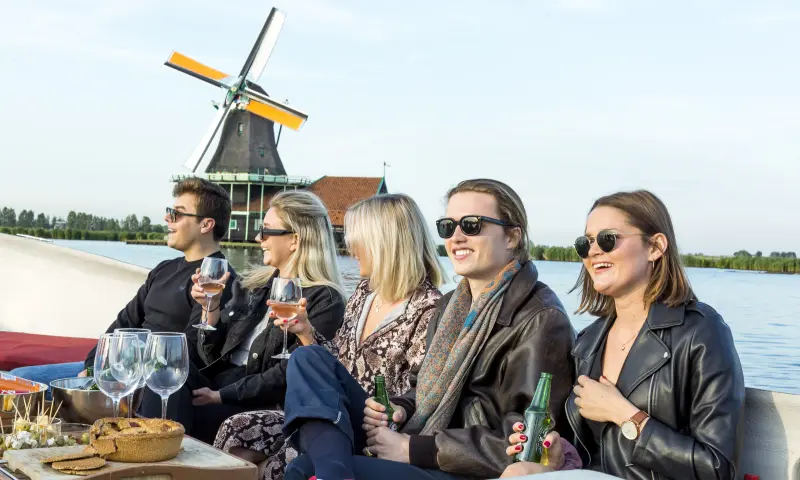 Wijn tijdens de rondvaart