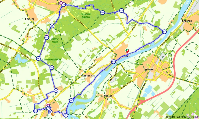 Route in Limburg