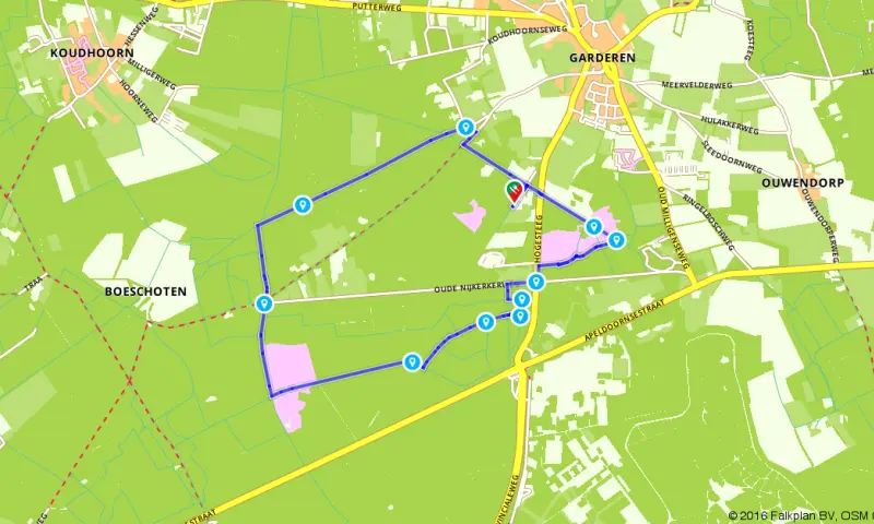 Route in Gelderland