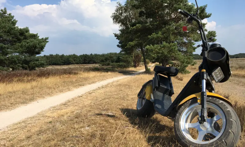 E-chopper in de natuur