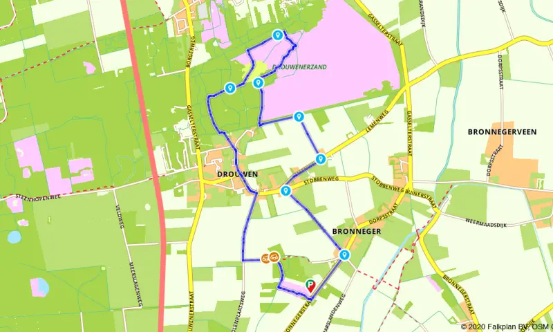 Route in Drenthe