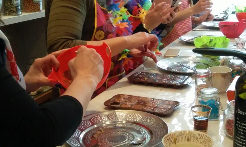 Bezoeker tijdens activiteit