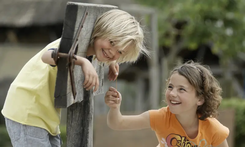 Kinderen in het park