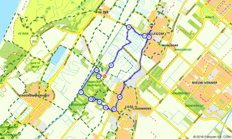 Route Zuid-Holland