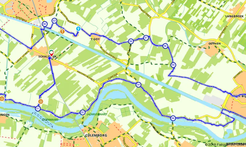 Route in Utrecht