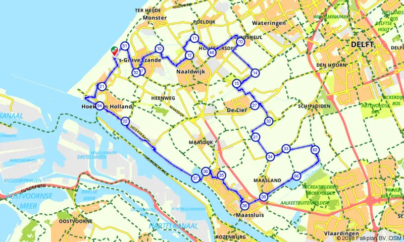 Route Zuid-Holland