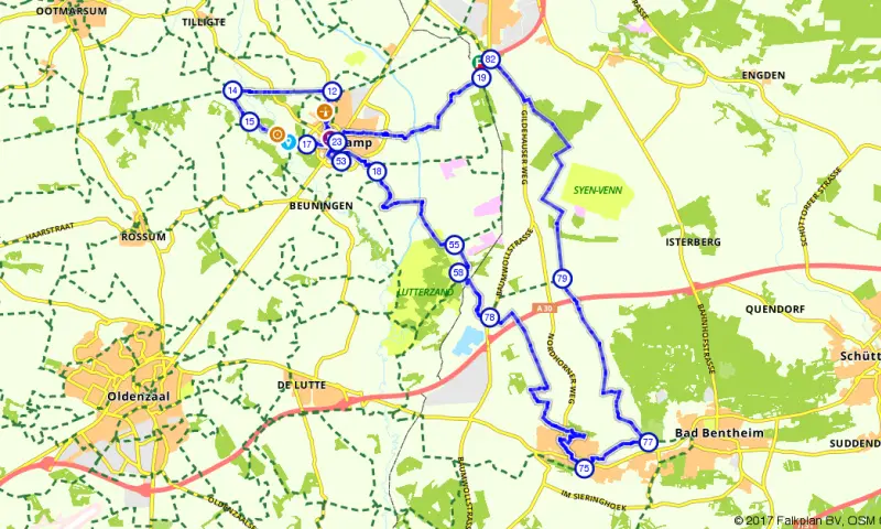 Route in Overijssel