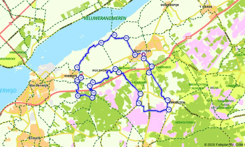 Route in Gelderland