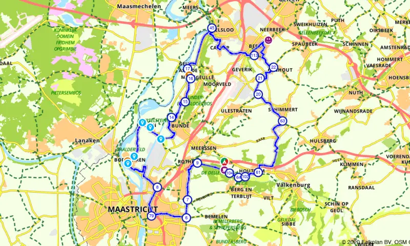 Route in Limburg