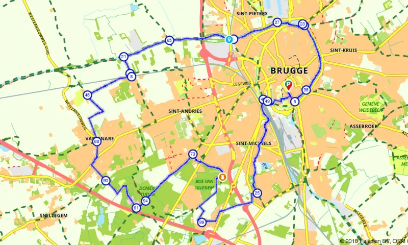 Route in het buitenland