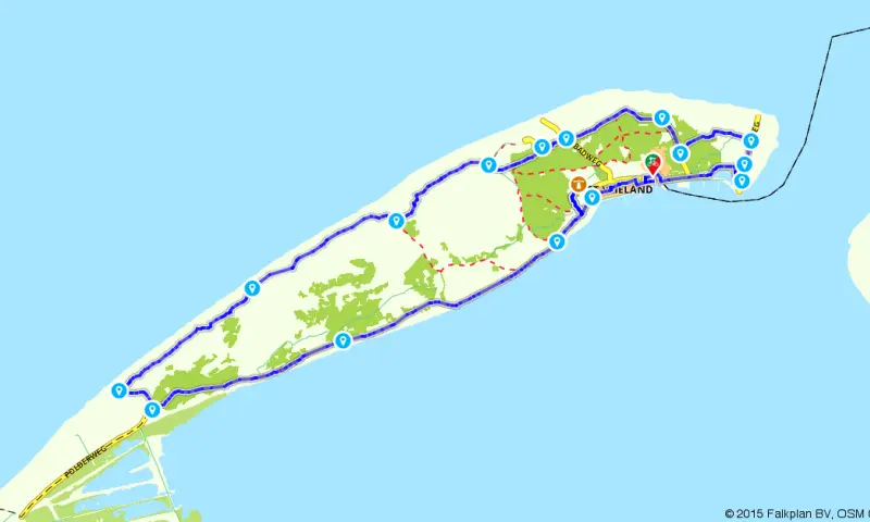 Fietsroute Vlieland