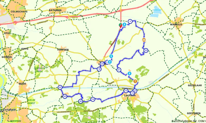 Route in Gelderland