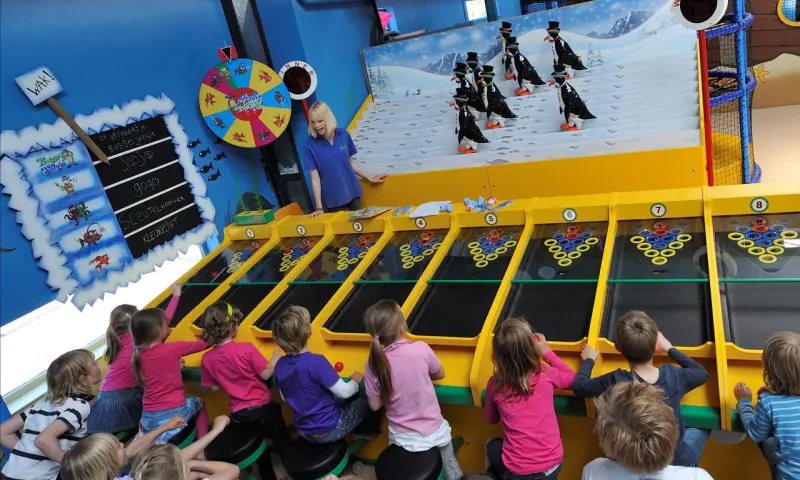 Kinderen die Bubblejungle bezoeken
